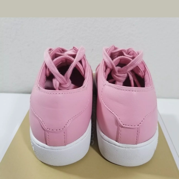 Michael Kors Harper Lace Up Pink Leather Sz 6 NIB - Picture 6 of 8